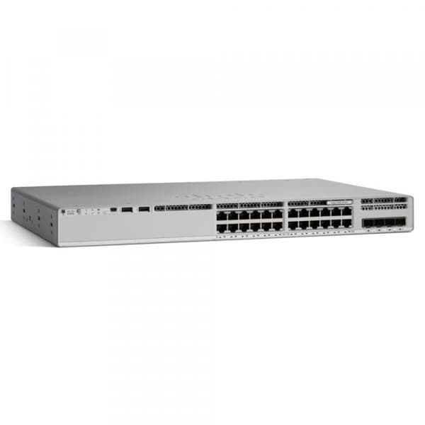 CISCO Catalyst 9200 switch - 24 portar - POE+ - Nätverksfördel- USED Grå