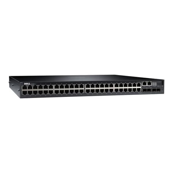 Dell Networking N3048 C3 Managed Switch 48 x 10-100-1000 + 2 x 10 Gigabit SFP+ + 2 x Kombinerad Gigabit SFP Rack Monterbar
