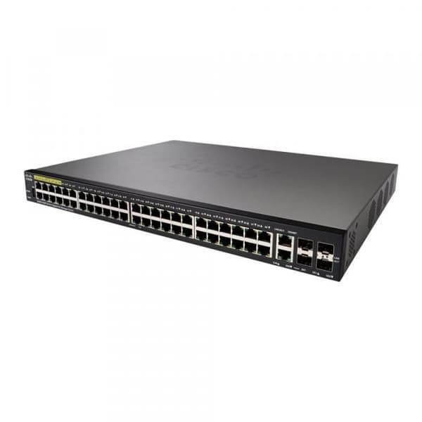 Switch - Cisco - SG350-52MP - 48 PoE+ portar - 2 Gigabit portar - Administrerbar- USED