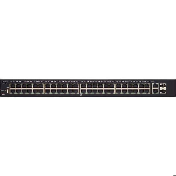 Switch - Cisco - SG250-50P - 48 PoE+ portar - 2 Gigabit portar - Hög säkerhet- USED