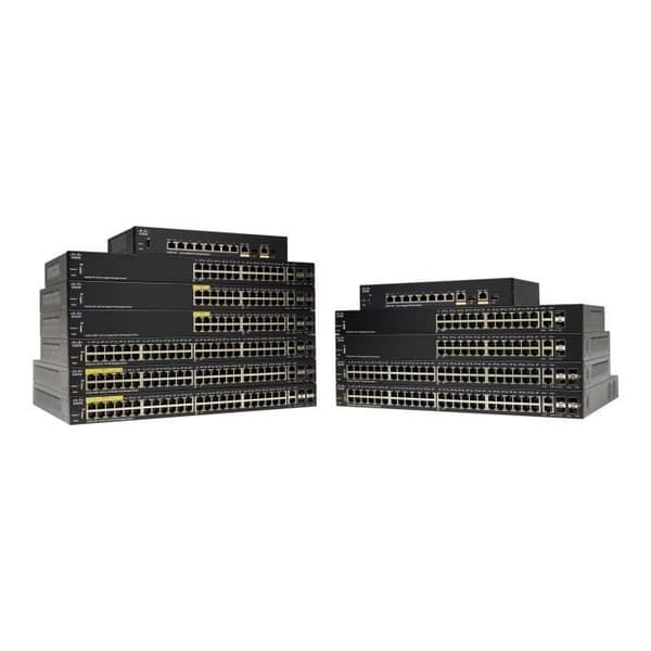 Cisco Small Business SF350-08 C3 Switch Managed 8x10-100 Desktop- USED Svart