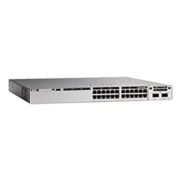 Cisco Catalyst C9300-24UX-E Switch - Hanterad - 24 portar - 10G Ethernet - PoE - Stapelbar Grå