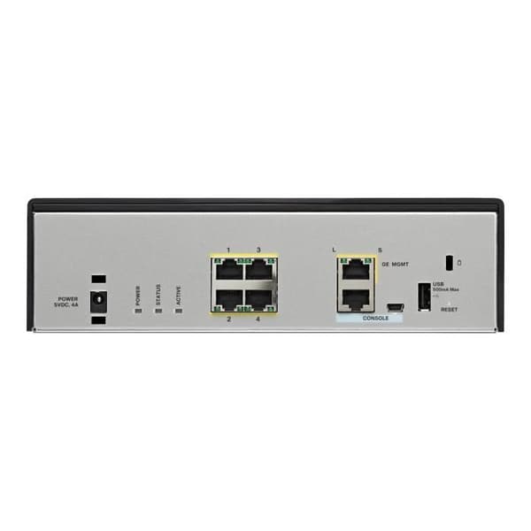 Cisco ASA 5506H-X med FirePOWER Services Security Plus-paket 4-portars GigE Desktop Security Appliance- USED