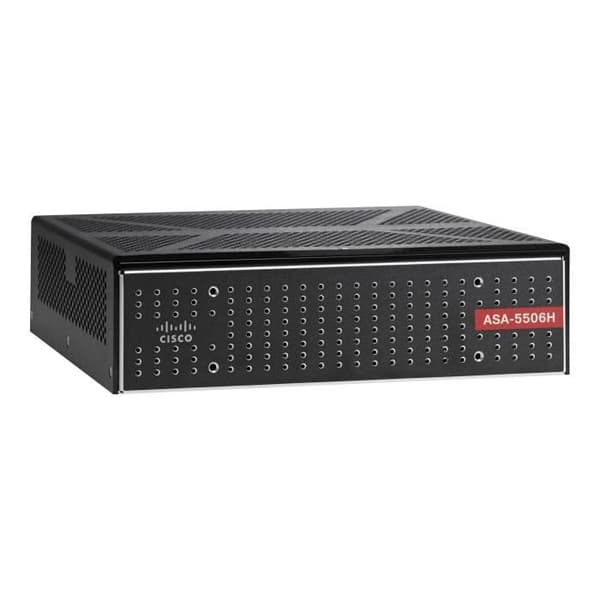 Cisco ASA 5506H-X med FirePOWER Services Security Plus-paket 4-portars GigE Desktop Security Appliance- USED