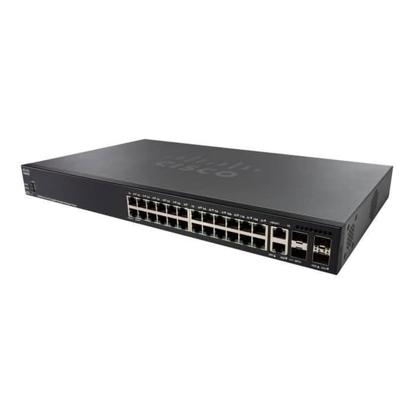 Cisco Small Business SG350X-24MP Managed Switch 24 x 10-100-1000 (PoE+) + 2 x combo 10 Gigabit SFP+ + 2 x 10 Gigabit SFP+...- USED