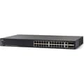 Miniatyrbild 1 av 2: Cisco SF550X-24P - Small Business-hanterad switch 24 PoE+-portar 10/100 4 portar 10 Gigabit Ethernet (2 x 10GBase-T/SFP blandat