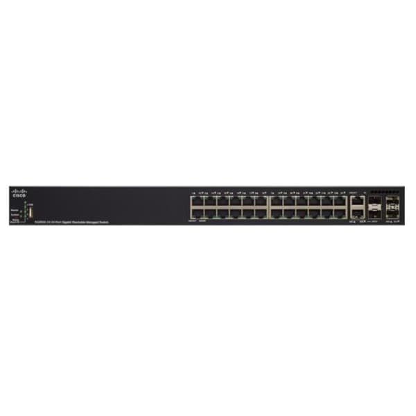 Cisco SG350X-24MP, Managed, L3, Gigabit Ethernet (10-100-1000), Ethernet-anslutning, stöder ström över denna port (PoE)- USED