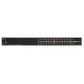 Miniatyrbild 1 av 4: Cisco SG350X-24MP, Managed, L3, Gigabit Ethernet (10-100-1000), Ethernet-anslutning, stöder ström över denna port (PoE)- USED