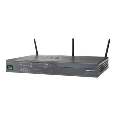 Cisco CISCO861-K9 Router - 4 portar - VPN- och IPv6-stöd Svart