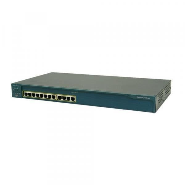 Switch - CISCO - WS-C2950-12 - 12 Ethernet-portar - Flödeskontrollfunktion - VLAN- REFURBISHED