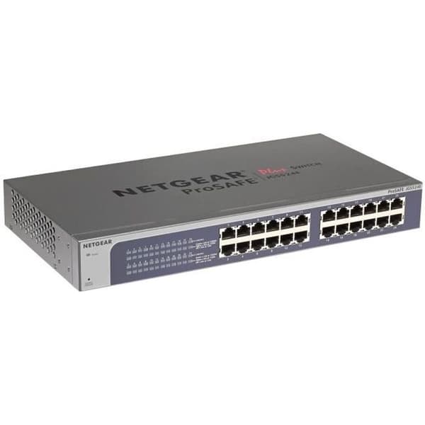 NETGEAR JGS524E-200EUS 24-portars Gigabit Rackmount Switch Prosafe Livstidsgaranti- USED
