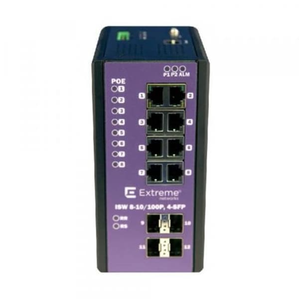 ISW 8-10/100P4-SFP 8-PORTAR POE+ 10/100W/4-PORTAR 0,000000 Svart