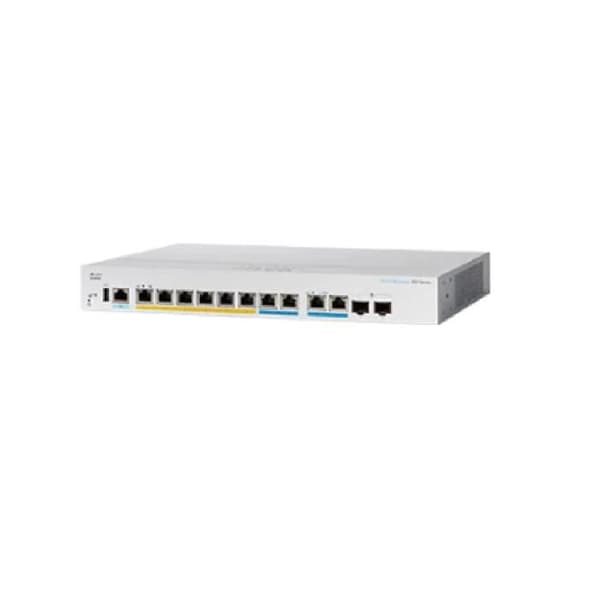 Cisco CBS350-8MP-2X-EU Managed 8-ports 2.5GE, PoE+ 240W 240W, 2x10G combo- USED Svart, Grå