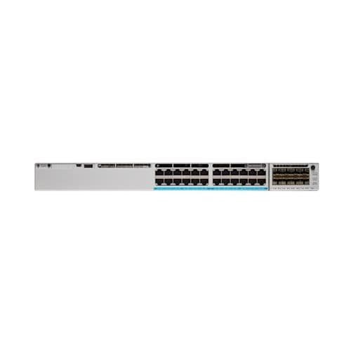 Nätverksswitch - CISCO - C9300-24S-E - 24 SFP-moduler - L2/L3 - QoS - VLAN- USED