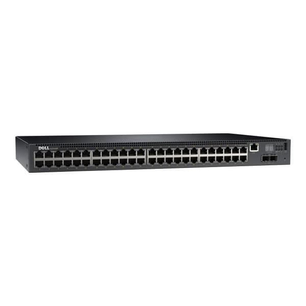 Dell Networking N2048P C2+ Switch Managed 48 x 10-100-1000 + 2 x 10 Gigabit SFP+ Rack Mountable PoE+