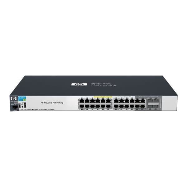 HP E2520-24G-PoE-switch - 24 portar - Hanterad - Gigabit Ethernet - PoE-strömförsörjning