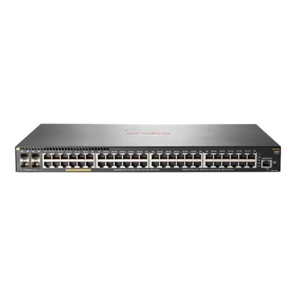 Aruba 2930F 48G PoE+ 4SFP+ TAA C3 Switch Managed 48 x 10-100-1000 (PoE+) + 4 x 1 gigabit-10 gigabit SFP+ (upplänk)... Grå