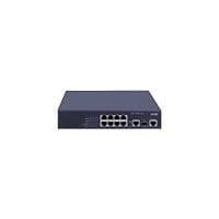 HP A3100-8 DC EI Switch - Managed - 8 x 10/100 + 1 x Combo Gigabit SFP - DC Voltage- USED Svart