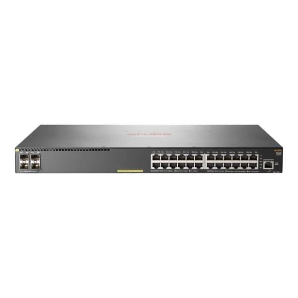 Aruba 2930F 24G PoE+ 4SFP+ TAA C3 Switch Managed 24 x 10-100-1000 (PoE+) + 4 x 1 gigabit-10 gigabit SFP+ (upplänk)...