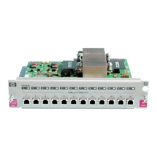 HPE 10-100 Ethernet x 12 expansionsmodul för HPE Switch 5304, Switch 5304XL-32, Switch 5308, Switch 5308XL-48, Switch 5348,...- USED
