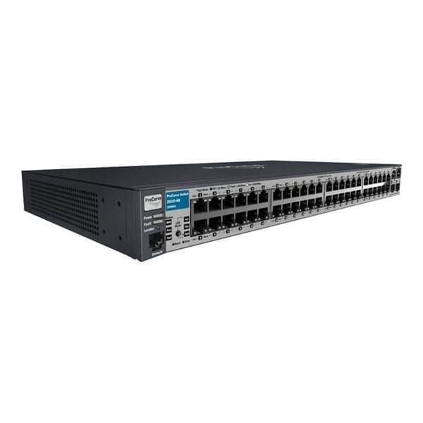 HP E2610-48 switch - 48 portar - Hanterad - Rackmonterbar Grå
