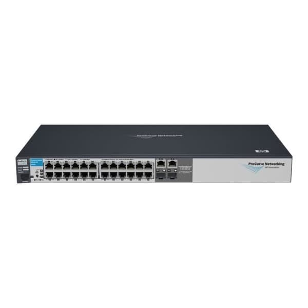HPE 2510-24 Switch Managed Switch 24 x 10-100 + 2 x SFP Gigabit Combo Desktop- USED