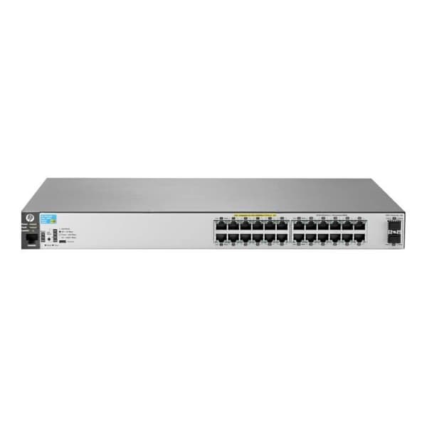 Aruba 2530-24G-PoE+-2SFP+ Managed Switch 24 x 10-100-1000 (PoE+) + 2 x 10 Gigabit SFP+ Desktop, monterbar...- USED