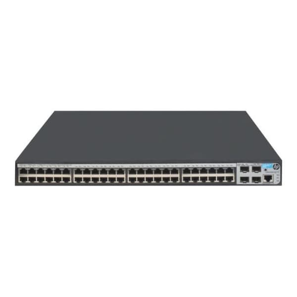 HPE 1920-48G-PoE+ - Switch - C3 - Managed - 48 x 10-100-1000 (PoE+) + 4 x Gigabit SFP - Desktop, Rackmonterbar- REFURBISHED