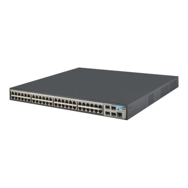 HPE 1920-48G-PoE+ - Switch - C3 - Managed - 48 x 10-100-1000 (PoE+) + 4 x Gigabit SFP - Desktop, Rackmonterbar- REFURBISHED