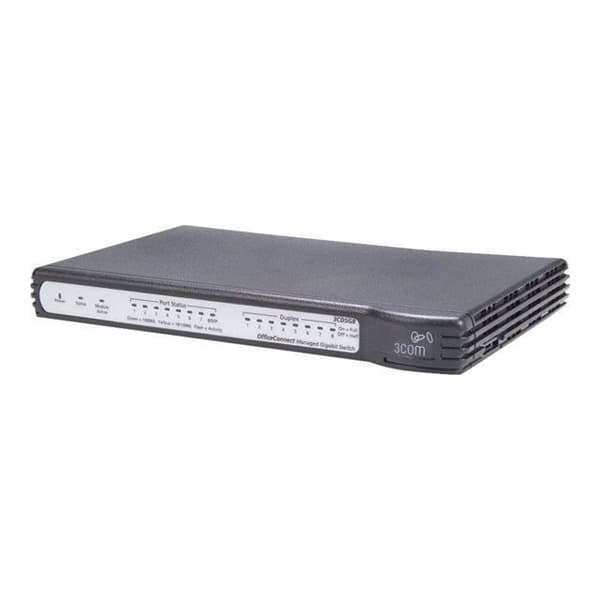 HP V1900-8G switch - 8 Gigabit Ethernet-portar - Managed - Flow control - Layer 2 switching - QoS- REFURBISHED