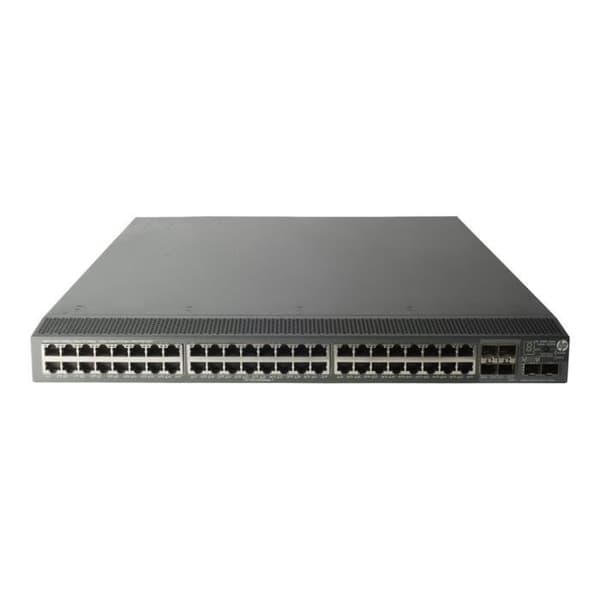 HPE 5800AF-48G C3 Managed Switch 48 x 10-100-1000 + 6 x Gigabit SFP - 10 Gigabit SFP+ Rackmonterbar- REFURBISHED Grå