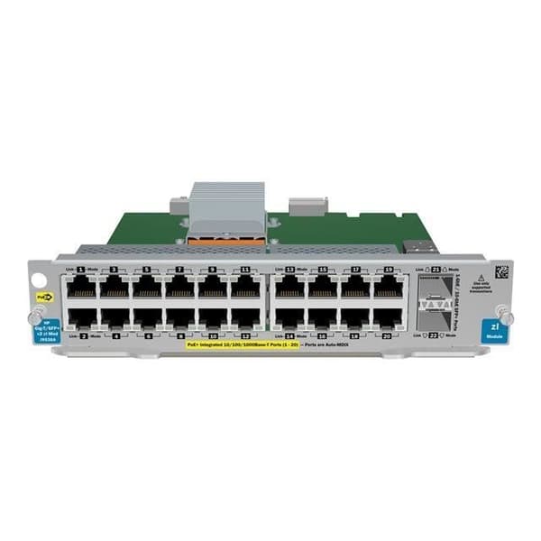 HP J9536A expansionsmodul - Ethernet, Fast Ethernet, Gigabit Ethernet - 20 portar + 2 x SFP+