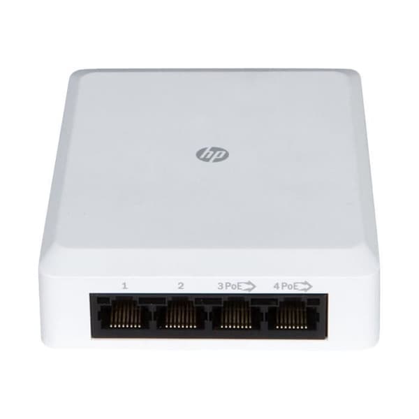 HPE NJ5000 5-portars Hanterbar Ethernet-switch - 2 lager stöds - Twisted Pair - Väggfäste- USED