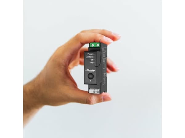 Shelly Qubino Wave Pro 2PM?, Smart relä, Svart, Plast, 25 mW, 40 m, 2 kanaler