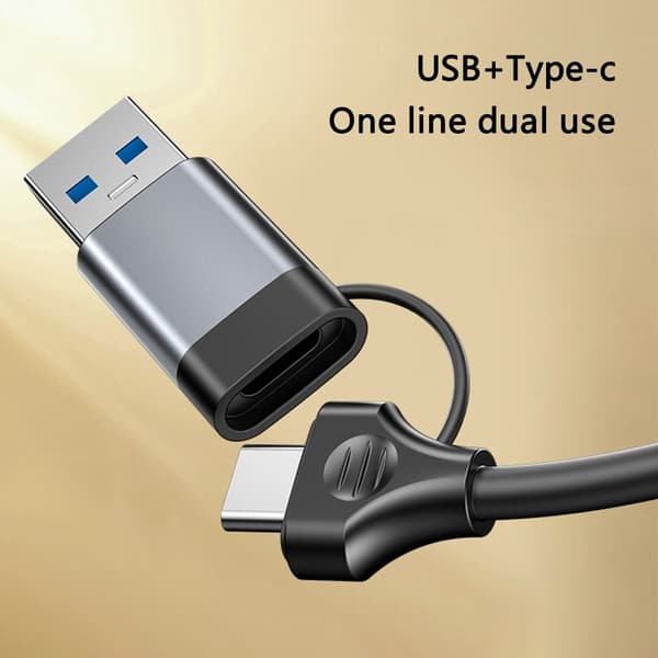 USB + USB-C Hub Adapter Converter USB 3.0 + 3xUSB 2.0 + PD 100W
