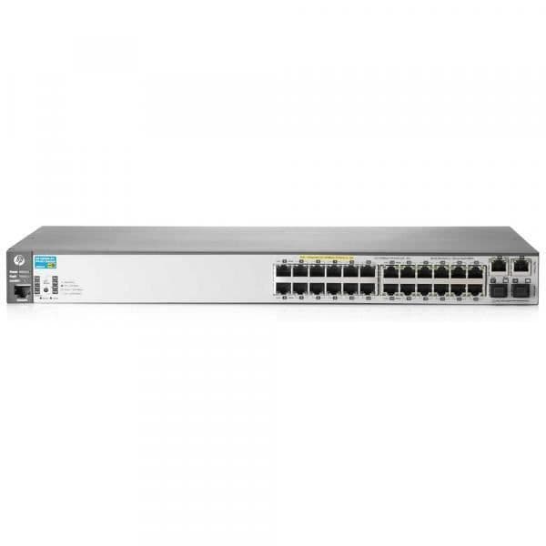 Switch - HP - J9624-61001 - 24 portar - Fast Ethernet - Strömförsörjning- USED