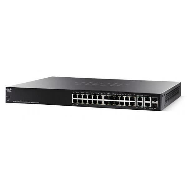 Cisco SF350-24MP-K9-UK- USED Svart