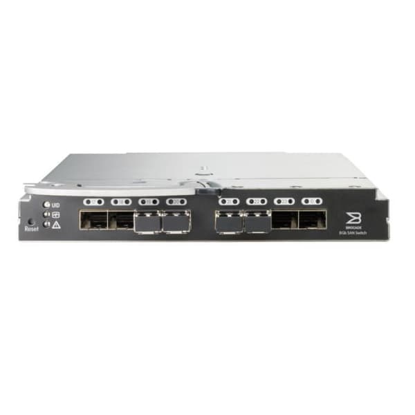 Hewlett Packard Enterprise Brocade 8Gb SAN Switch 8 - 24c - Switch - verwaltet Managed Ingen Silver, Svart- USED Silver, Svart