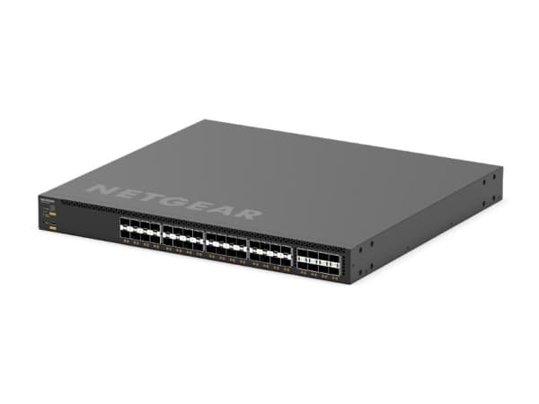 NETGEAR M4350 Series M4350-32F8V - Switch - L3 - Styrt - 32 x 10 Gigabit SFP+ + 8 x 25 Gigabit SFP28 - front til bakside-luftflyt - rackmonterbar