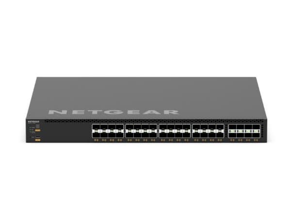 NETGEAR M4350 Series M4350-32F8V - Switch - L3 - Styrt - 32 x 10 Gigabit SFP+ + 8 x 25 Gigabit SFP28 - front til bakside-luftflyt - rackmonterbar