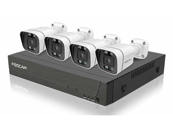 Foscam FN9108E-B4-2T, Koblet med ledninger (ikke trådløs), Tårn, RJ-45, Utendørs, 4 mm, 6x