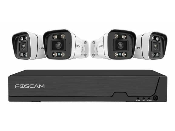 Foscam FN9108E-B4-2T, Koblet med ledninger (ikke trådløs), Tårn, RJ-45, Utendørs, 4 mm, 6x