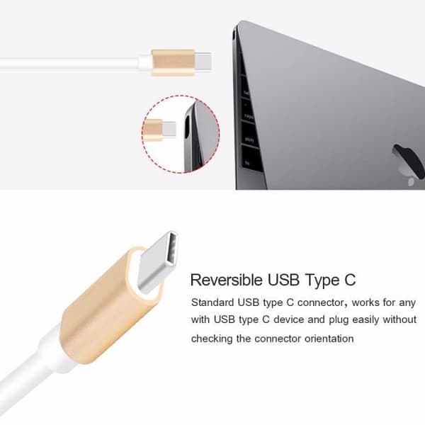 USB C HUB HDMI-adapter för Macbook Pro GOOJODOQ USB Typ C Hub till HDMI 4K USB 3.0-port med USB-C-strömförsörjning Silver