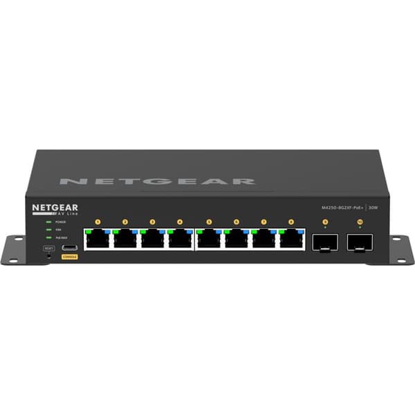 Administrerbar switch - NETGEAR - M4250-8g2xf-poe+ - 8 portar RJ-45 - Gigabit Ethernet - PoE+