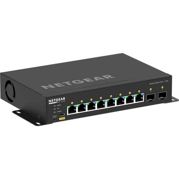 Administrerbar switch - NETGEAR - M4250-8g2xf-poe+ - 8 portar RJ-45 - Gigabit Ethernet - PoE+