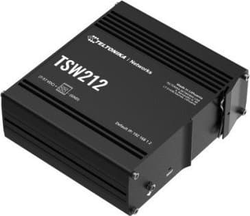 Teltonika TSW212 - Switch - Styrt - 8 x 10/100/1000 + 2 x SFP - DIN-skinnemonterbar, overflatemonterbar