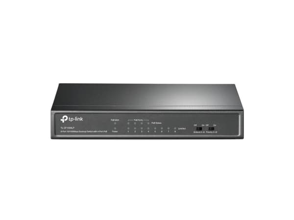 TP-LINK Switch TL-SF1008LP Unmanaged Desktop 10/100 Mbps (RJ-45) port quantity 8 1 Gbps (RJ-45) port quantity SFP port quan