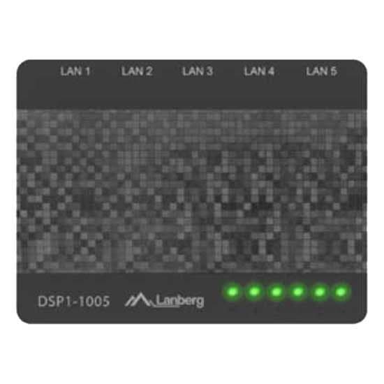 Lanberg Kontakt Dsp1-1005 Søvfarvet Sort, Grå
