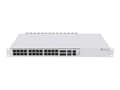 Miniatyrbild 1 av 5: MikroTik CRS326-4C+20G+2Q+RM - Switch - L3 - 20 x 2.5GBase-T + 4 x kombination 2.5/10 Gigabit SFP+ + 2 x 40 Gigabit QSFP+ - skrivbordsmodell, rackmon