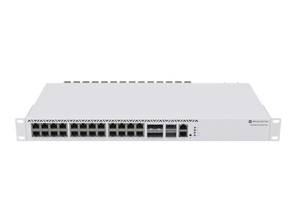 MikroTik CRS326-4C+20G+2Q+RM - Switch - L3 - 20 x 2.5GBase-T + 4 x combo 2,5/10 Gigabit SFP+ + 2 x 40 Gigabit QSFP+ - stasjonær, rackmonterbar Grå